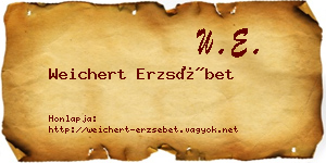 Weichert Erzsébet névjegykártya